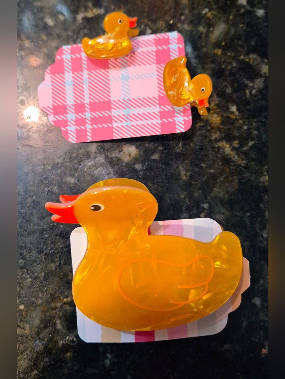 RUBBER DUCKY 🦆🌼 claw-clips for Hair 🌼🦆 Choose Your SIZE!  Colorful Acrylic